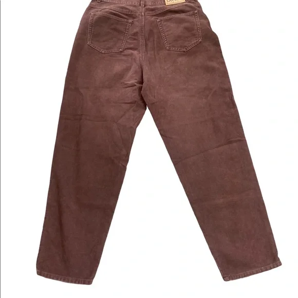 Ralph Lauren Women's Brown Velvet Pants Trousers Cotton Size 16. - Picture 4 of 5